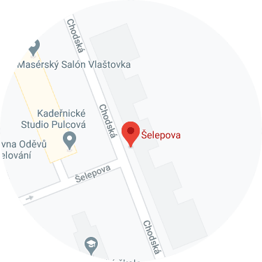 Mapka pro navigaci ze zastávky Šelepova | Masáže Karonaishi Brno